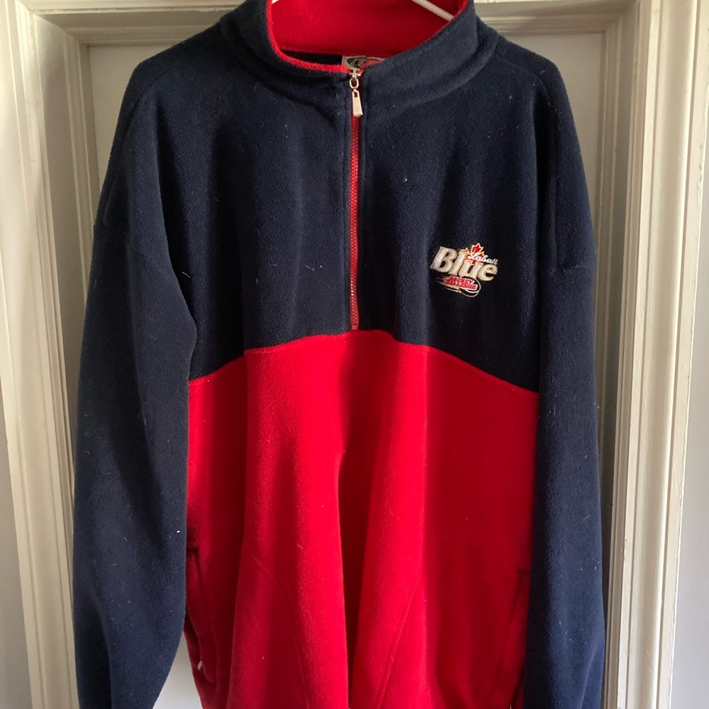 Labatt blue XL fleece vintage beer hockey